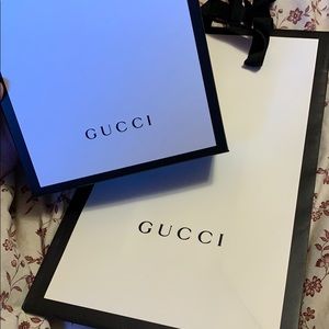 Gucci gift box and bag